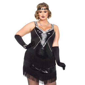 Plus Glamour Flapper Costume